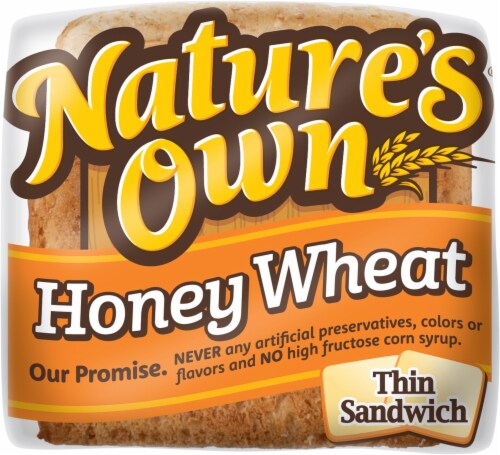 Nature S Own Honey Wheat Thin Sandwich Bread Oz Kroger