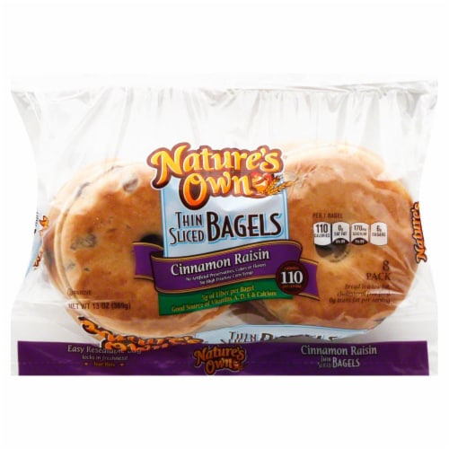 Nature S Own Thin Sliced Cinnamon Raisin Bagels Count Oz Ralphs