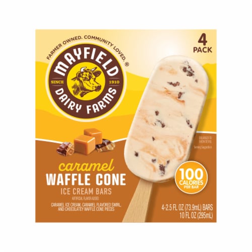 Mayfield Caramel Waffle Cone Ice Cream Bars Pack Kroger