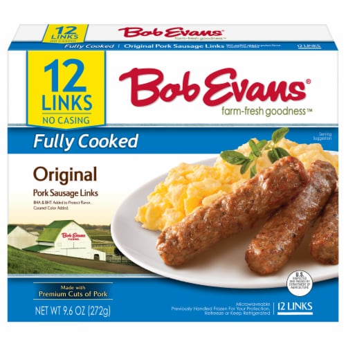 Bob Evans Fully Cooked Original Pork Sausage Links 9 6 Oz Frys Food