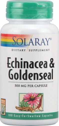 Solaray Echinacea And Goldenseal Capsules 100 Ct Kroger