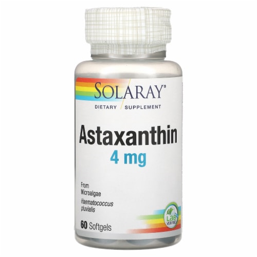 Solaray Astaxanthin 4 Mg 60 Softgels 60 Count Food 4 Less