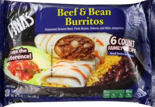 Tina S Beef Bean Burritos 24 Oz Food 4 Less