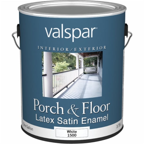 Valspar Gal White Self Priming Latex Satin Porch Floor Enamel