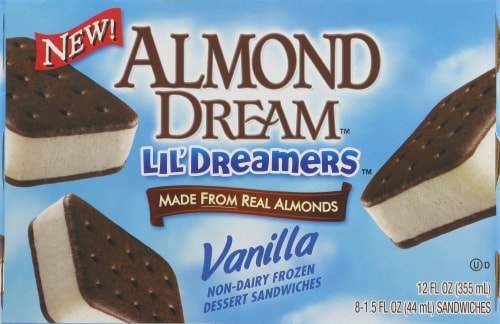 Almond Dream Lil Dreamers Vanilla Frozen Dessert Sandwiches 8 Ct