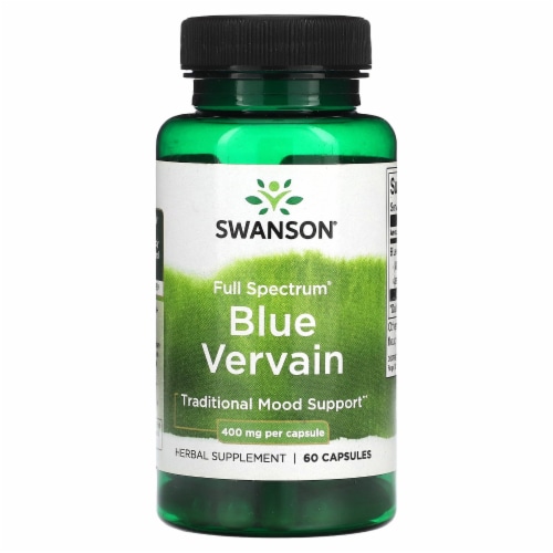 Swanson Full Spectrum Blue Vervain 400 Mg 60 Capsules 60 Count