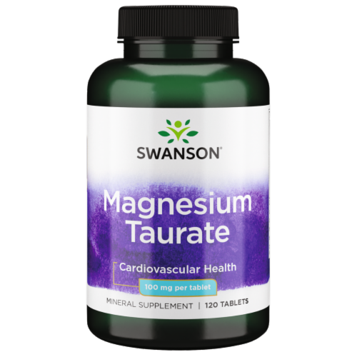 Swanson Magnesium Taurate Tabs Magnesium Support Mg Tabs