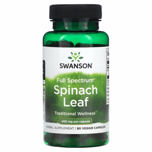 Swanson Full Spectrum Spinach Leaf Mg Veggie Capsules Mg