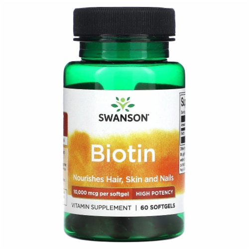 Swanson Biotin 10 000 Mcg 60 Softgels 60 Count King Soopers