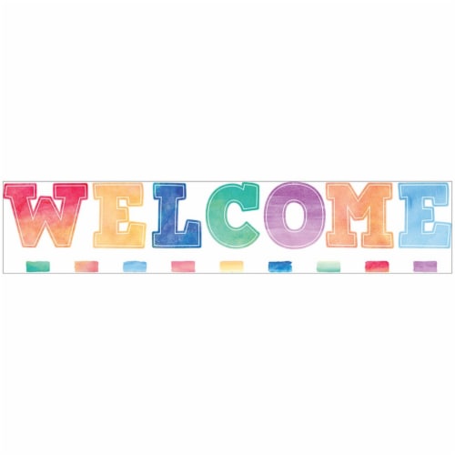 Teacher Created Resources TCR8190 Watercolor Welcome Bulletin Board Set