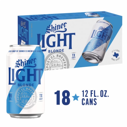 Shiner Light Blonde Lager Craft Beer 18 Cans 12 Fl Oz Kroger