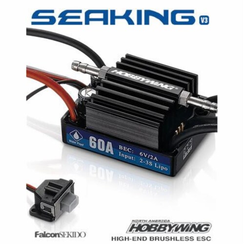 Hobbywing HWI30302200 Seaking 60A V3 1 Brushless ESC Waterproof ESC For