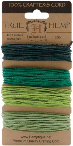 Hemptique Hemp Cord 20lb 120 Emerald 1 Kroger