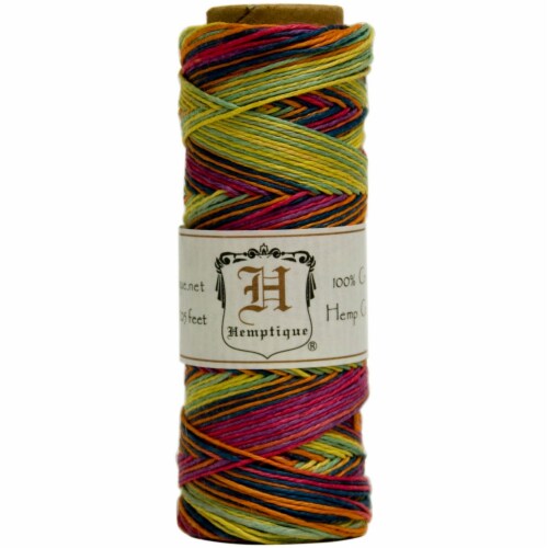 Hemptique Hemp Variegated Cord Spool Lb Rainbow King Soopers