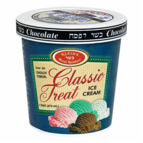 Klein S Classic Kosher Chocolate Ice Cream Pint 16 Oz King Soopers