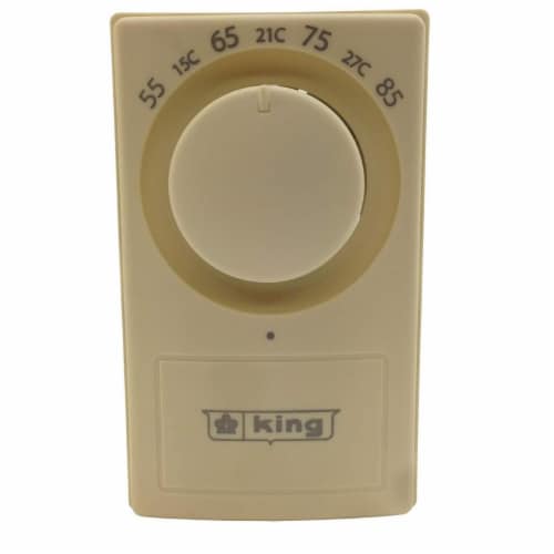 King Electric K601 25 1 Pole Thermostat White 25A 1 King Soopers