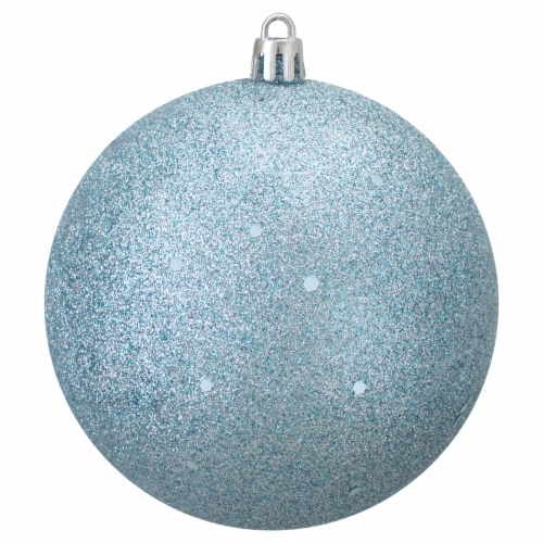 Northlight Mermaid Blue Shatterproof Glitter Christmas Ball Ornament