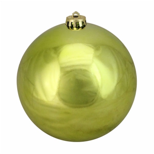 Northlight Kiwi Green Shatterproof Shiny Christmas Ball Ornament 6