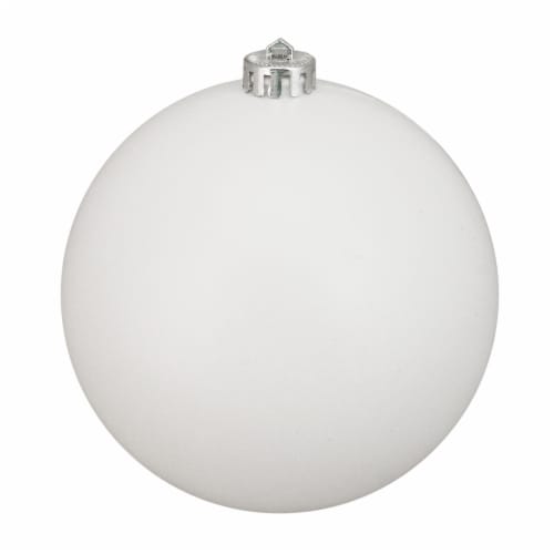 Northlight Winter White Shatterproof Matte Christmas Ball Ornament