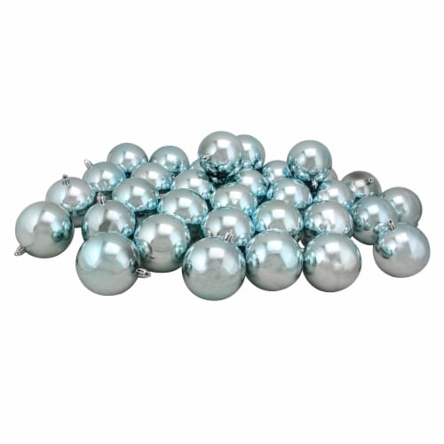 Northlight 32ct Mermaid Blue Shatterproof Shiny Christmas Ball