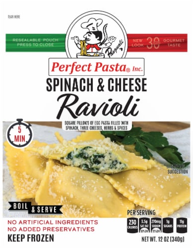 Perfect Pasta Spinach Cheese Ravioli 12 Oz Kroger