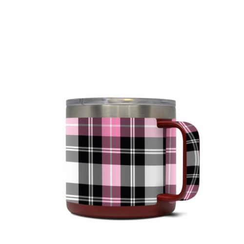 DecalGirl Y14 PLAID PNK Yeti 14 Oz Mug Skin Pink Plaid 1 Frys