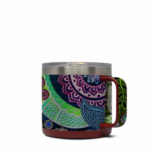 DecalGirl Y14 SUGSKLPAIS Yeti 14 Oz Mug Skin Sugar Skull Paisley 1