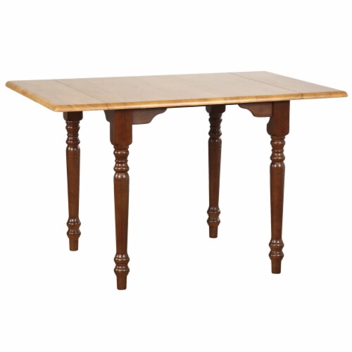 Oak Selections Rectangular Extendable Drop Leaf Dining Table