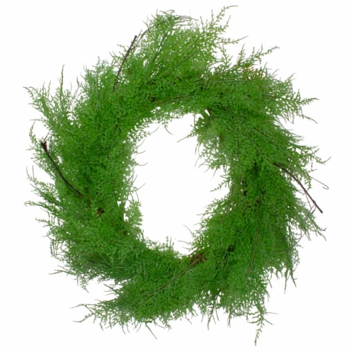 Northlight Real Touch Artificial Cedar Christmas Wreath Unlit