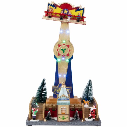 Northlight LED Animated And Musical Carnival Ride Christmas Village