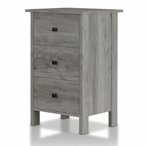 Furniture Of America Tellun Modern Wood Drawer Cabinet In Vintage