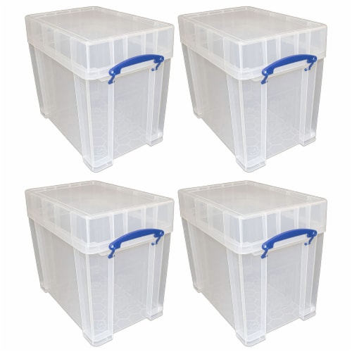 Really Useful Box Liters Transparent Storage Container With Snap Lid