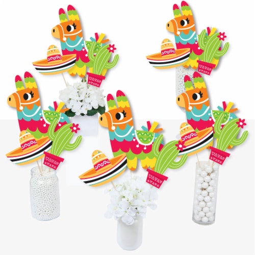 Big Dot Of Happiness Pinata Party Colorful Fiesta Centerpiece Sticks