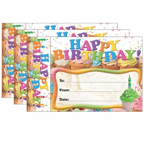 Teacher Created Resources Edupress Happy Birthday Cupcakes Bookmark