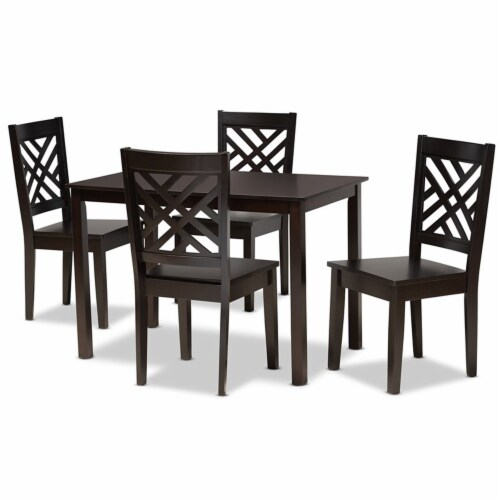 Bowery Hill Dark Brown Finished Wood Piece Dining Set Kroger