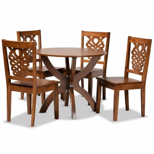 Bowery Hill Walnut Brown Finished Wood 5 Piece Dining Set 1 Kroger