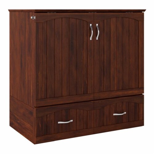 Bowery Hill Modern Wood Murphy Twin Xl Bed Chest With Charging Station