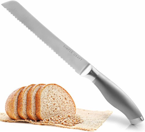 Simple Craft Inch Serrated Bread Knife With Comfortable Grip Handle