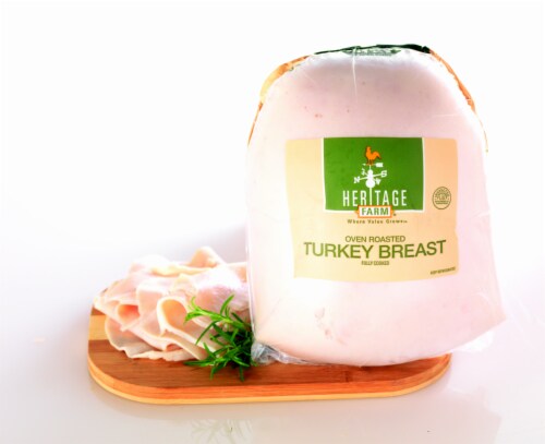 Grab Go Heritage Farm Oven Roast Turkey Breast Fresh Sliced Deli Meat