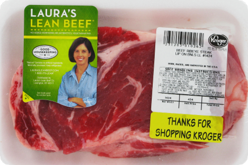 Laura S Lean Beef Boneless Rib Eye Steak 2 Per Pack 1 Lb Ralphs