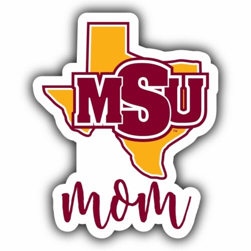 Midwestern State University Mustangs 4 Inch Proud Mom Ncaa Durable