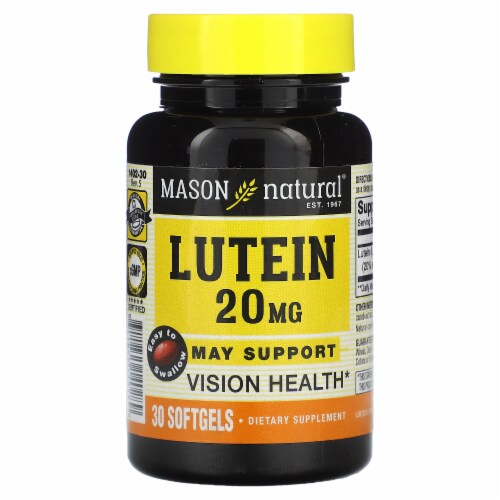 Mason Natural Lutein 20 Mg 30 Softgels 30 Count Fred Meyer