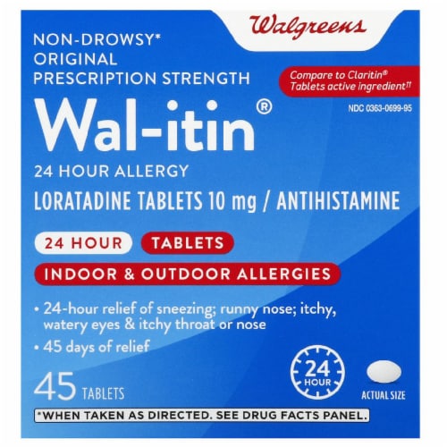 Walgreens Wal Itin Non Drowsy Hour Allergy Tablets Mg Ct Fry