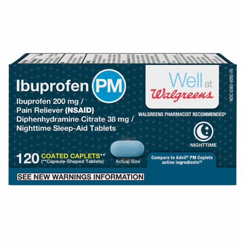 Walgreens Pm Ibuprofen Mg Pain Reliever Caplets Ct Ralphs