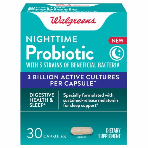 Walgreens Nighttime Probiotic Capsules Ct Kroger