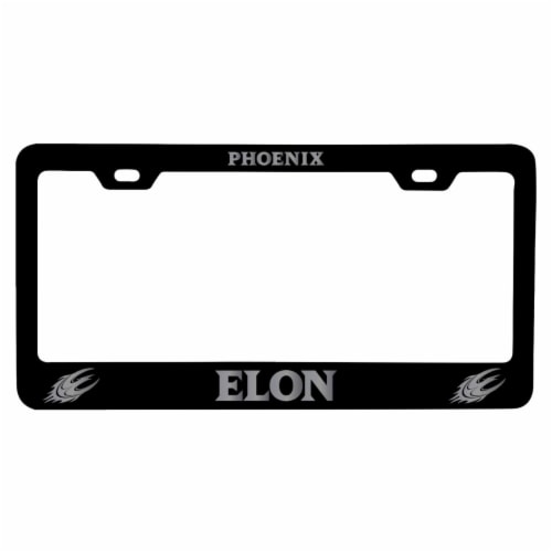 Elon University Laser Engraved Metal License Plate Frame Choose Your