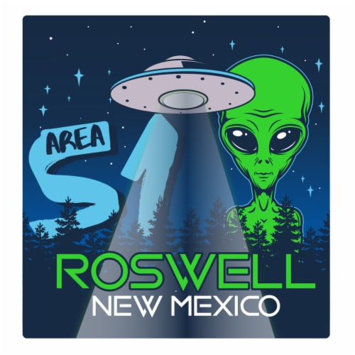 Roswell New Mexico Souvenir UFO Spaceship Area 51 Alien Decal Sticker 2