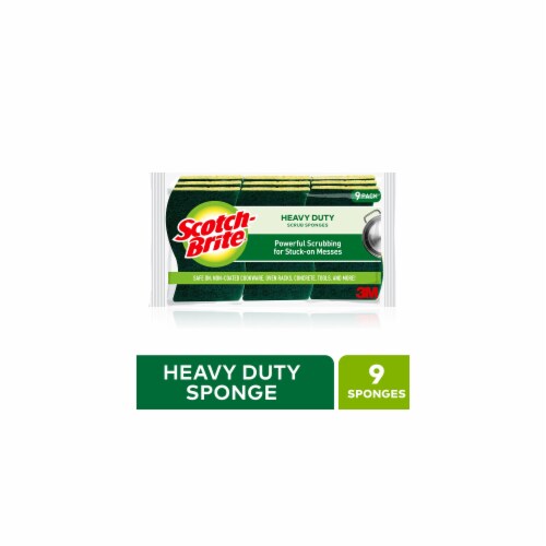 Scotch Brite Heavy Duty Scrub Sponge 9 Sponges Total Pack Of 48 48