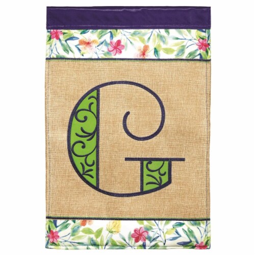 Magnolia Gardens M X In Double Applique Monogram G Spring