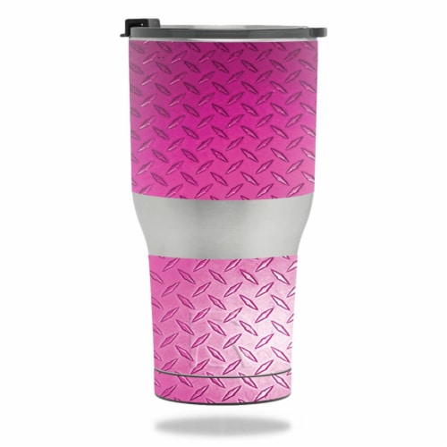 MightySkins RTTUM3017 Pink Diamond Plate Skin For RTIC Tumbler 30 Oz